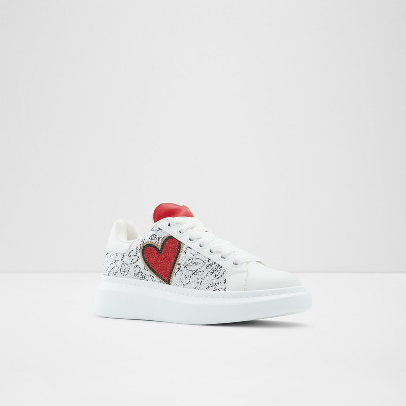 Women's Aldo Bemine Lace Up Sneakers White | 3271-SRNDJ