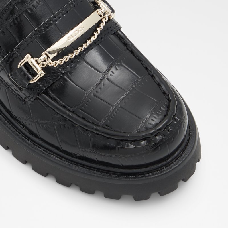 Women's Aldo Bigstep Loafers Black | 1873-DEIFO
