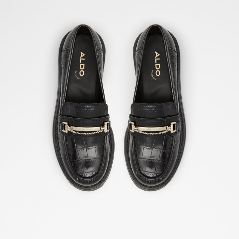 Women's Aldo Bigstep Loafers Black | 1873-DEIFO