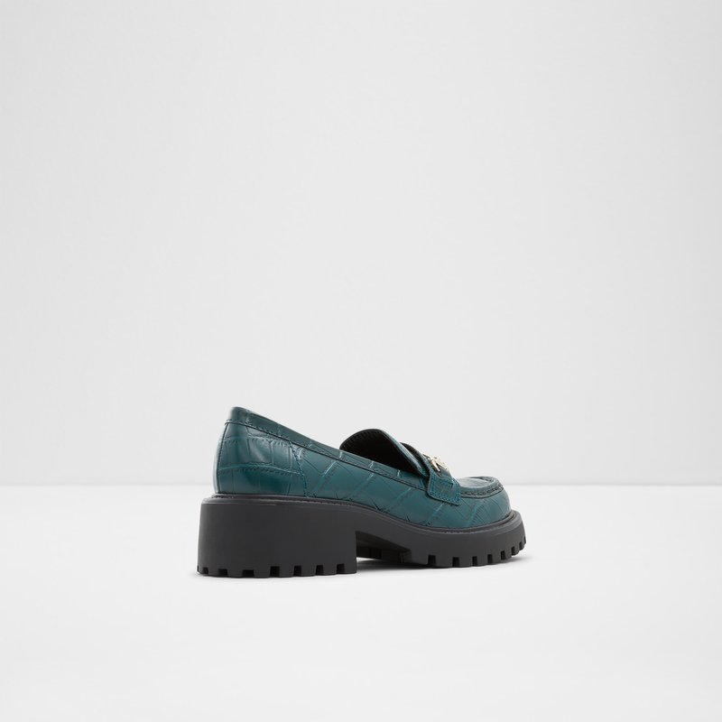 Women's Aldo Bigstep Loafers Dark Green | 5492-CPFBG