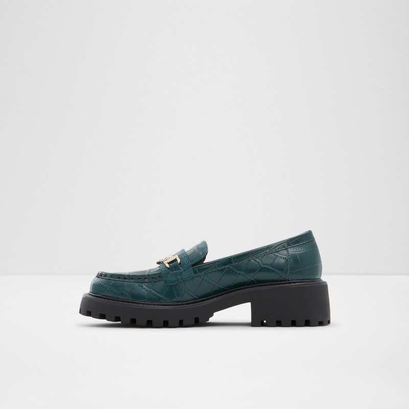 Women's Aldo Bigstep Loafers Dark Green | 5492-CPFBG