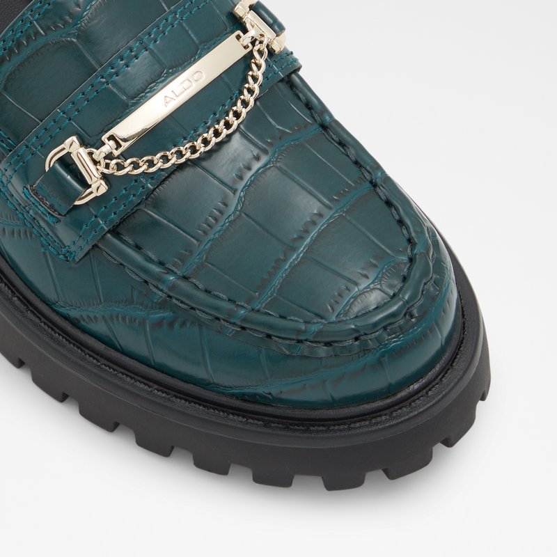 Women's Aldo Bigstep Loafers Dark Green | 5492-CPFBG