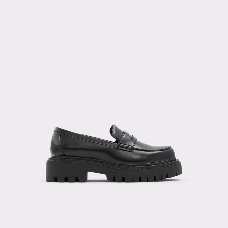 Women\'s Aldo Bigstrut Loafers Black | 2351-LIVFB