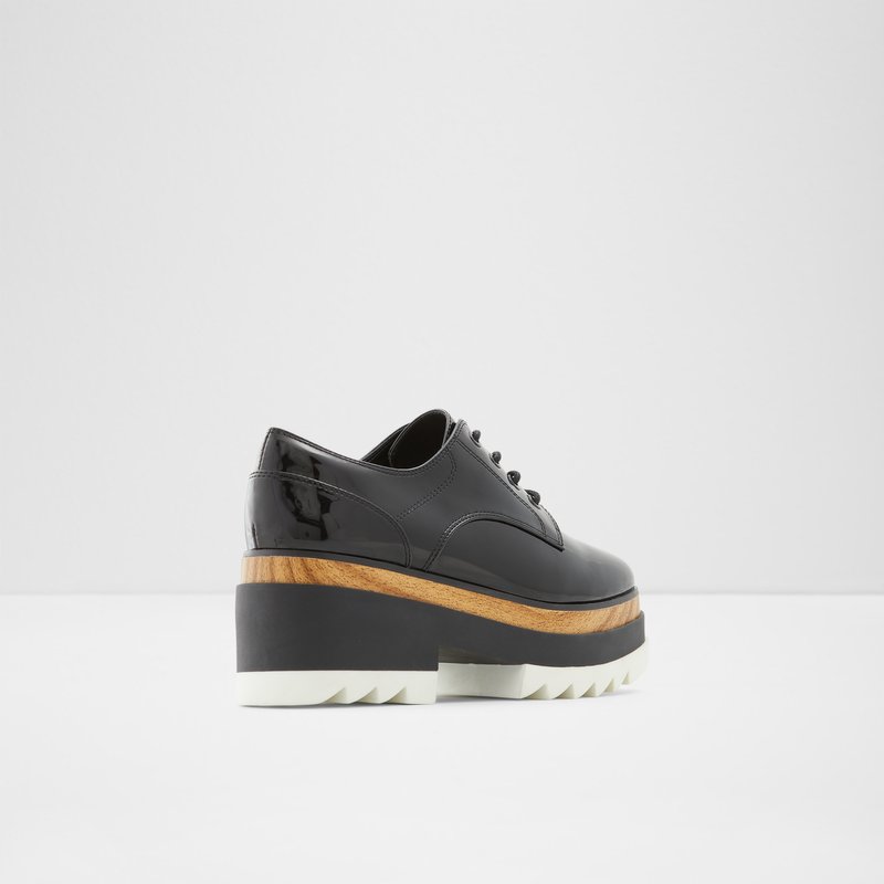 Women's Aldo Blunchan Oxfords Black | 1547-HTPWZ