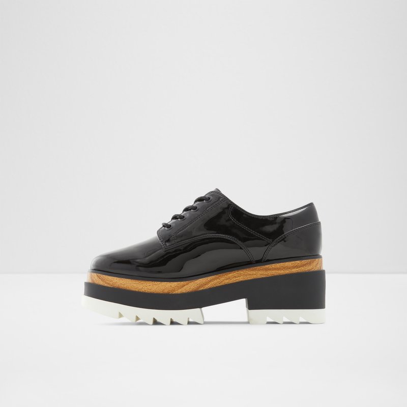 Women's Aldo Blunchan Oxfords Black | 1547-HTPWZ