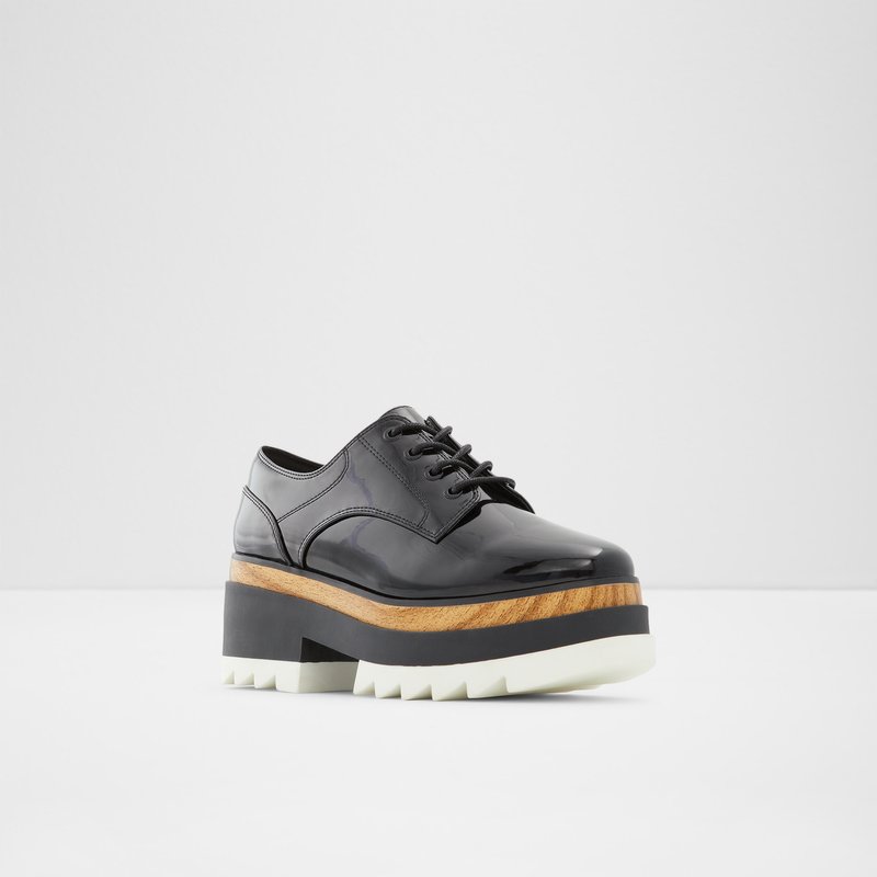 Women's Aldo Blunchan Oxfords Black | 1547-HTPWZ