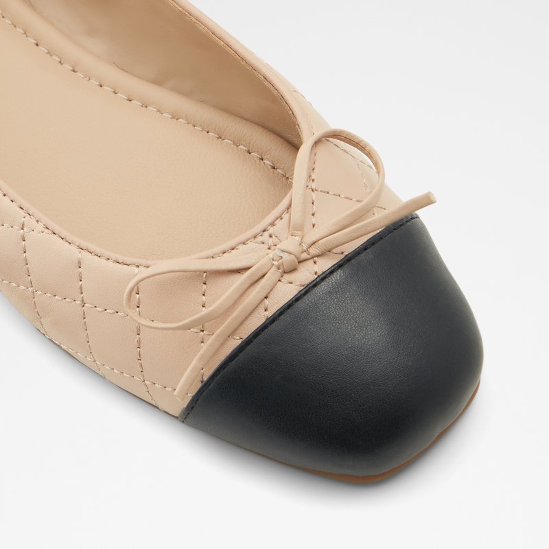 Women's Aldo Braylynn Ballerinas Beige Black | 0532-DCUKH