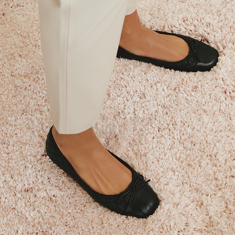 Women's Aldo Braylynn Ballerinas Black | 9078-KTNMS