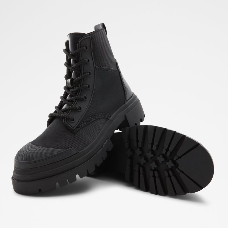 Women's Aldo Charline Combat Boots Black | 2953-GRKZN