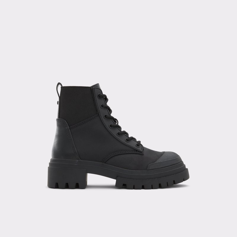 Women\'s Aldo Charline Combat Boots Black | 2953-GRKZN