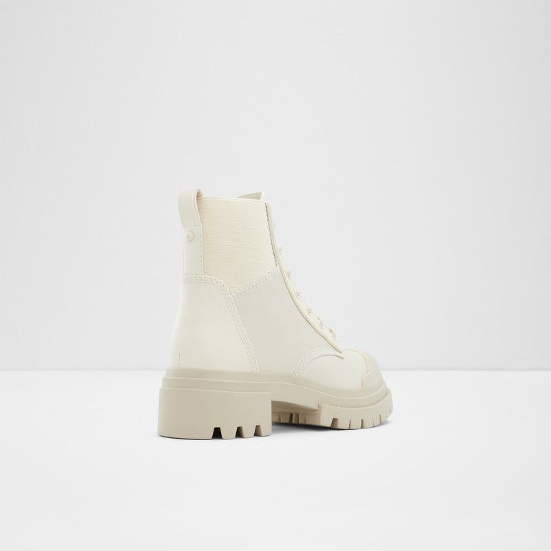 Women's Aldo Charline Combat Boots White | 9832-EWBLY