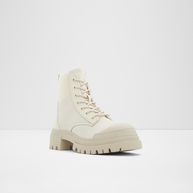 Women's Aldo Charline Combat Boots White | 9832-EWBLY