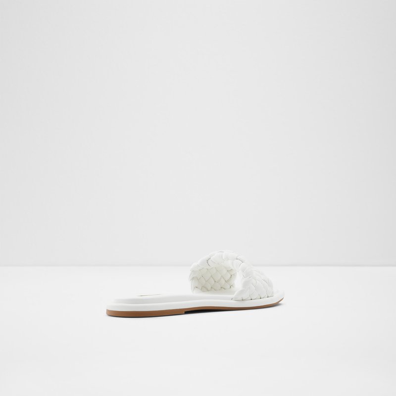 Women's Aldo Chicago Flat Sandals White | 1326-DPRZH