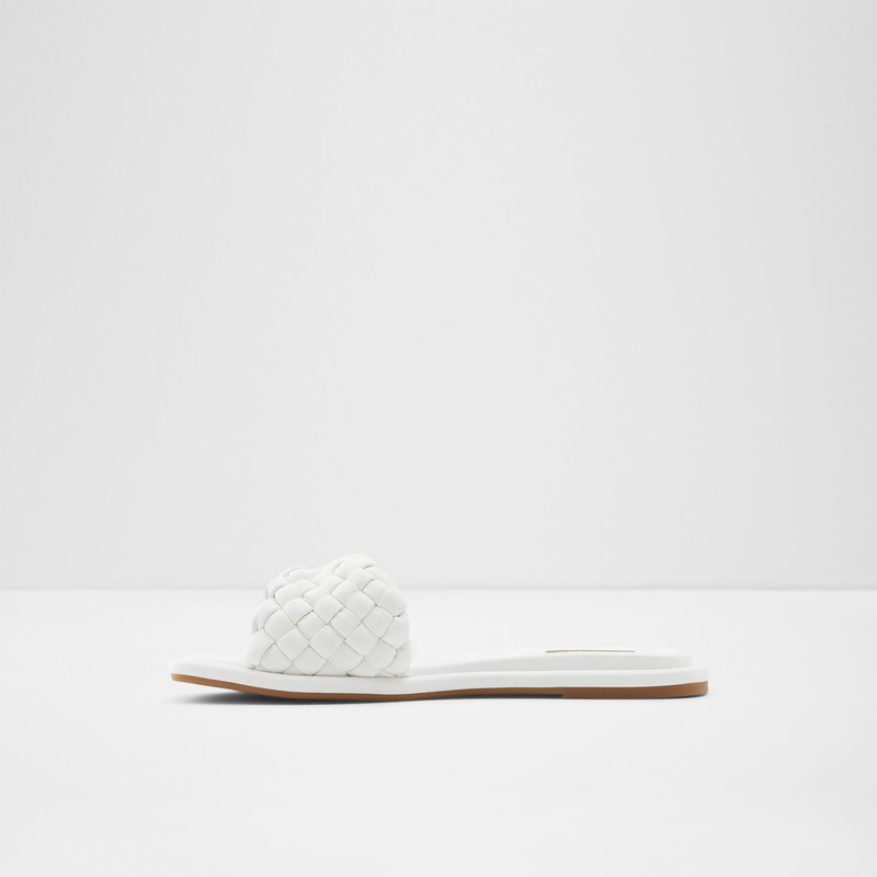 Women's Aldo Chicago Flat Sandals White | 1326-DPRZH
