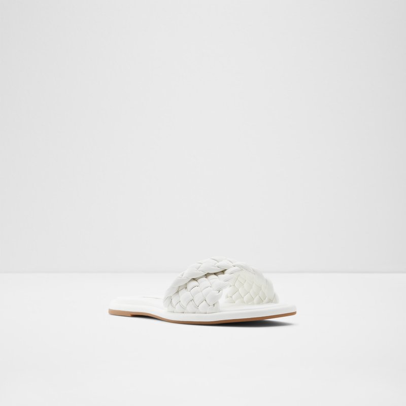 Women's Aldo Chicago Flat Sandals White | 1326-DPRZH