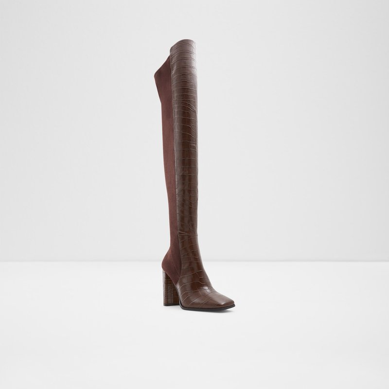 Women's Aldo Choan Over The Knee-Boots Brown | 5796-WKCLR