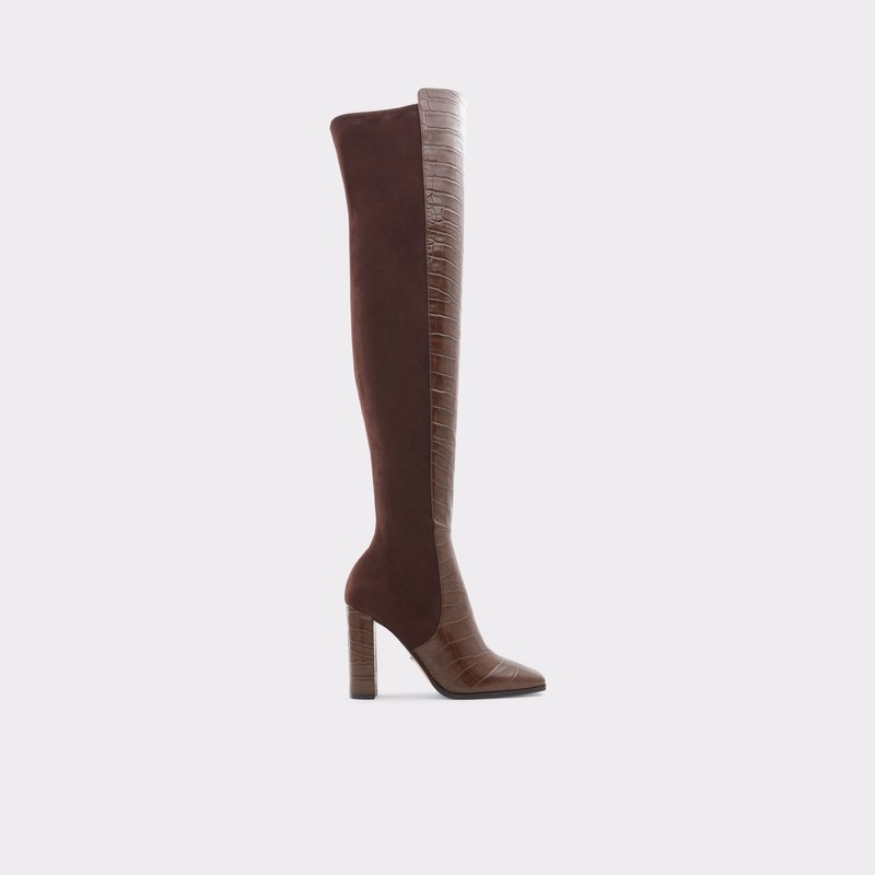 Women\'s Aldo Choan Over The Knee-Boots Brown | 5796-WKCLR