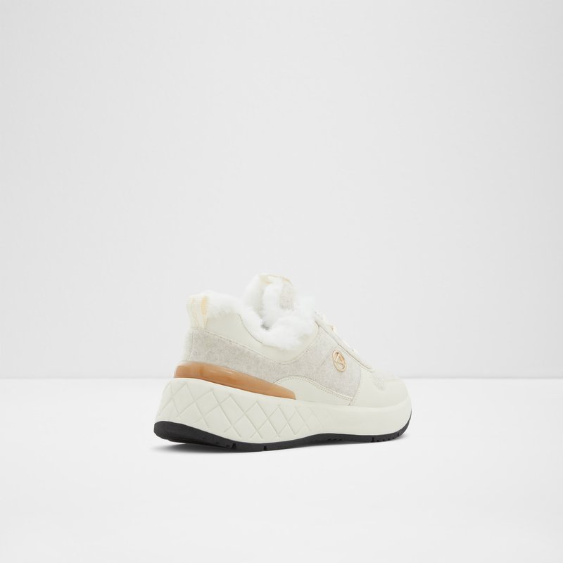 Women's Aldo Citycozy Lace Up Sneakers Bone | 7389-NELJS
