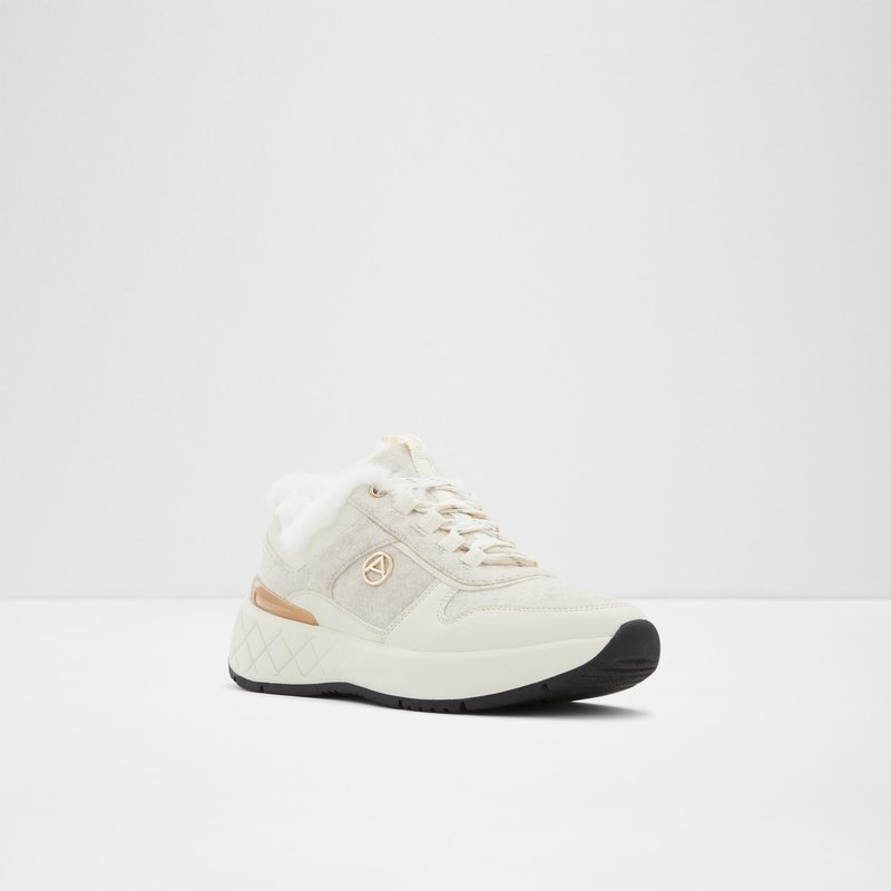 Women's Aldo Citycozy Lace Up Sneakers Bone | 7389-NELJS