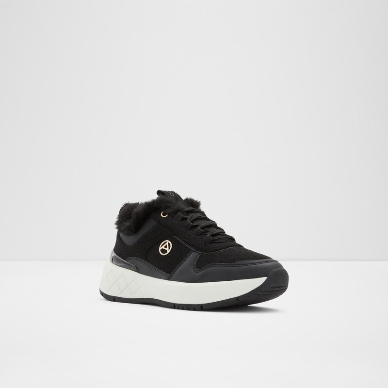 Women's Aldo Citycozy Lace Up Sneakers Black | 8927-QFNVD