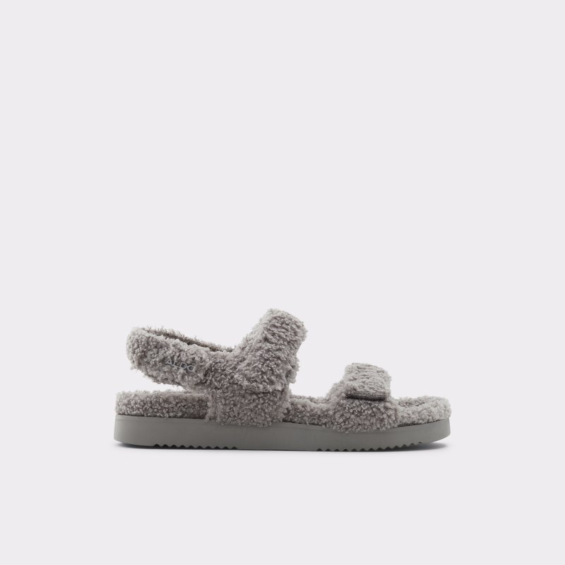 Women\'s Aldo Cloud Slippers Grey | 6351-IRFJT
