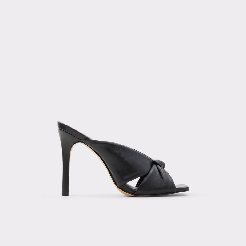 Women\'s Aldo Cobeaga Heeled Sandals Black | 2610-HZQTW