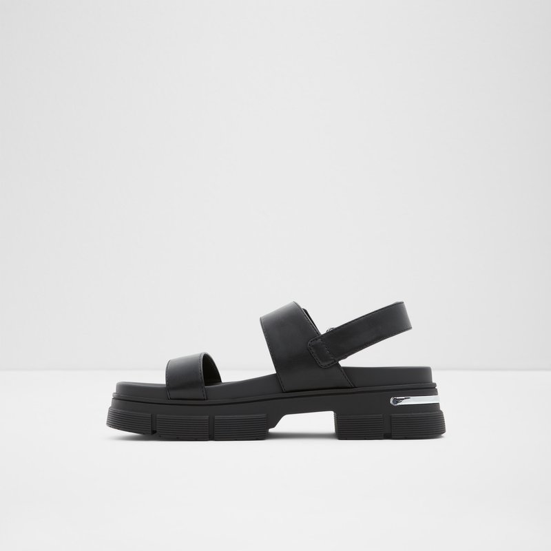 Women's Aldo Corinne Flat Sandals Black | 6849-RLSNG