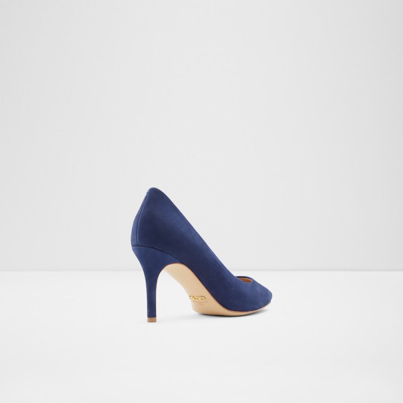 Women's Aldo Coronitiflex Kitten Heels Navy | 7912-EXUCR