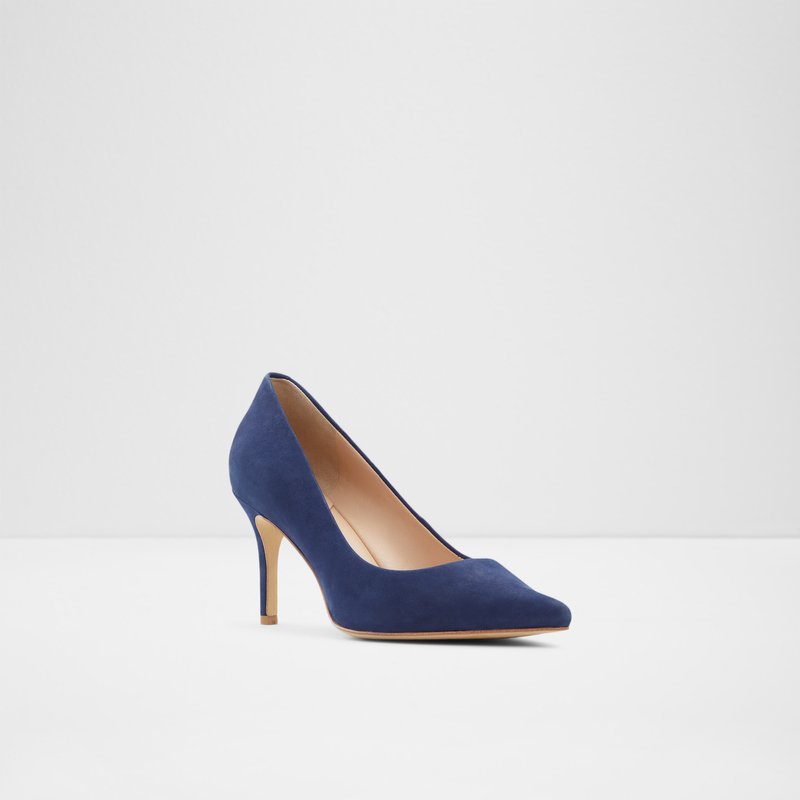 Women's Aldo Coronitiflex Kitten Heels Navy | 7912-EXUCR