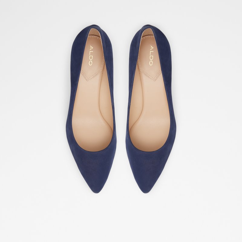 Women's Aldo Coronitiflex Kitten Heels Navy | 7912-EXUCR