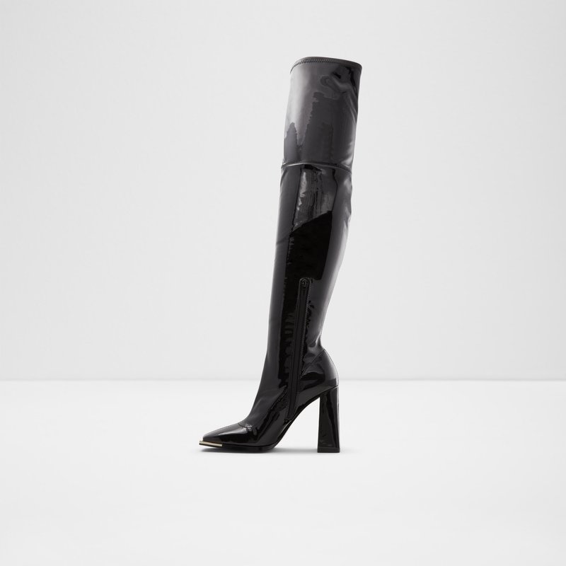 Women's Aldo Cosmo Over The Knee-Boots Black | 9083-RUEQF