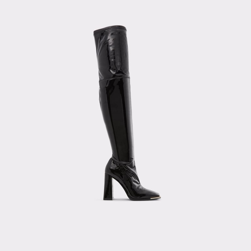 Women\'s Aldo Cosmo Over The Knee-Boots Black | 9083-RUEQF