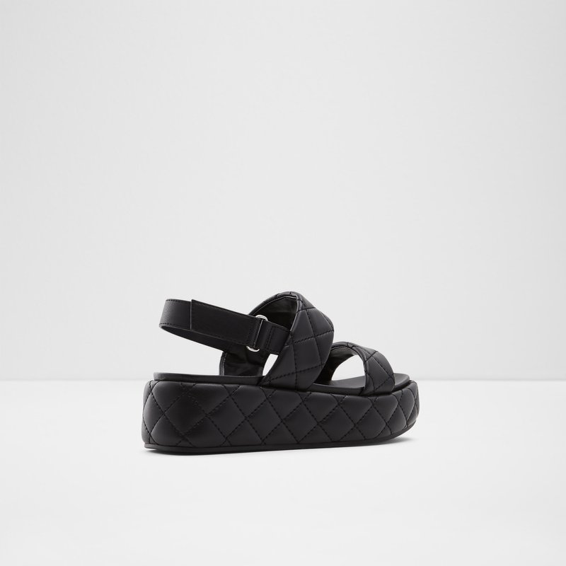 Women's Aldo Cossette Platform Sandals Black | 9872-HFCKN