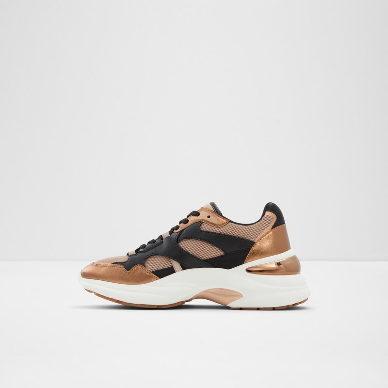 Women's Aldo Createv2 Low Sneakers Bronze | 2815-GIQET