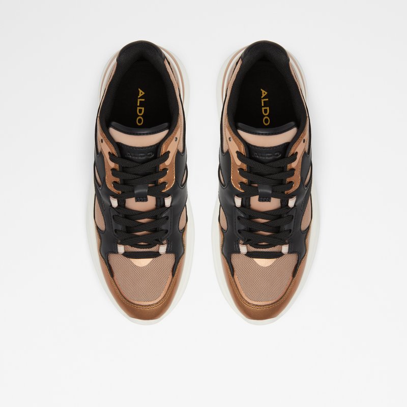 Women's Aldo Createv2 Low Sneakers Bronze | 2815-GIQET