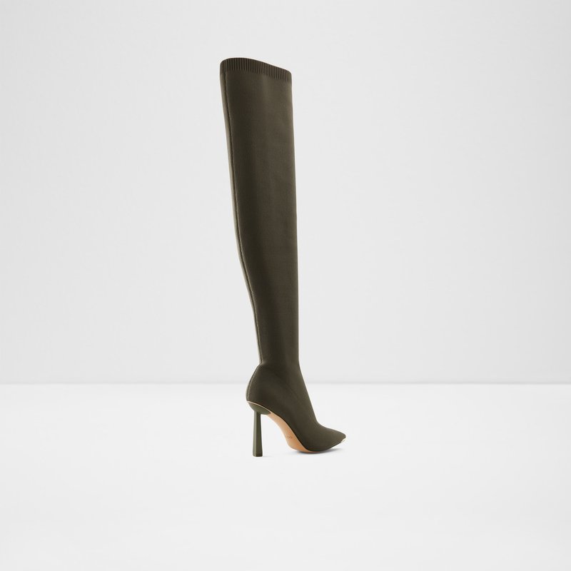Women's Aldo Crulla Over The Knee-Boots Khaki | 2813-ORXPM