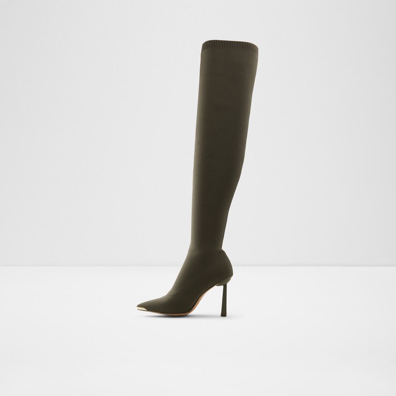 Women's Aldo Crulla Over The Knee-Boots Khaki | 2813-ORXPM
