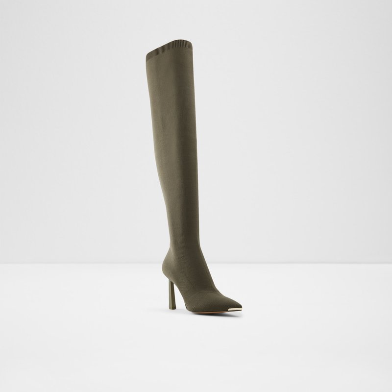 Women's Aldo Crulla Over The Knee-Boots Khaki | 2813-ORXPM