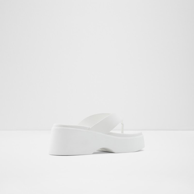 Women's Aldo Delphy Platform Sandals White | 5673-AWIZF