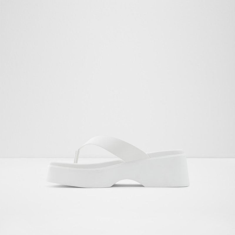 Women's Aldo Delphy Platform Sandals White | 5673-AWIZF