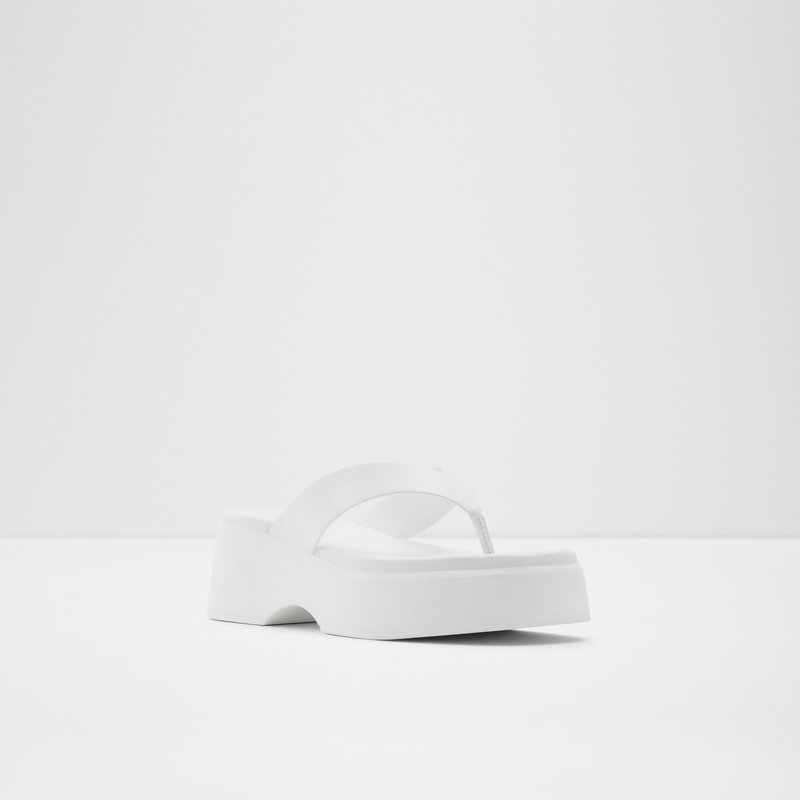 Women's Aldo Delphy Platform Sandals White | 5673-AWIZF
