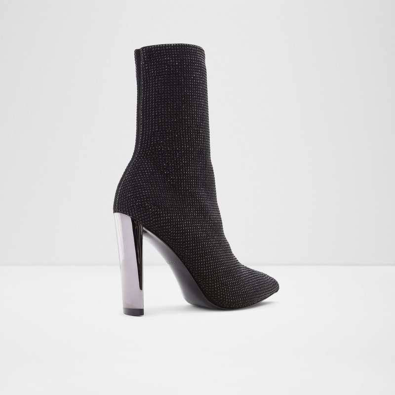 Women's Aldo Deludith Sock Boots Black | 5076-CAOYR