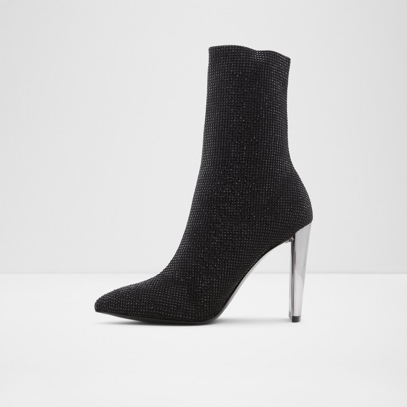 Women's Aldo Deludith Sock Boots Black | 5076-CAOYR
