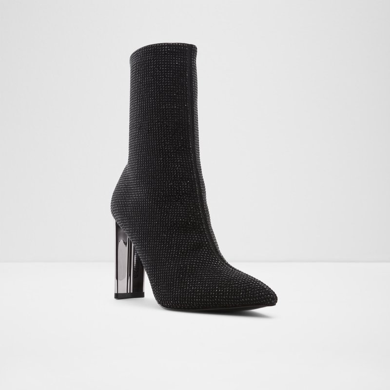Women's Aldo Deludith Sock Boots Black | 5076-CAOYR