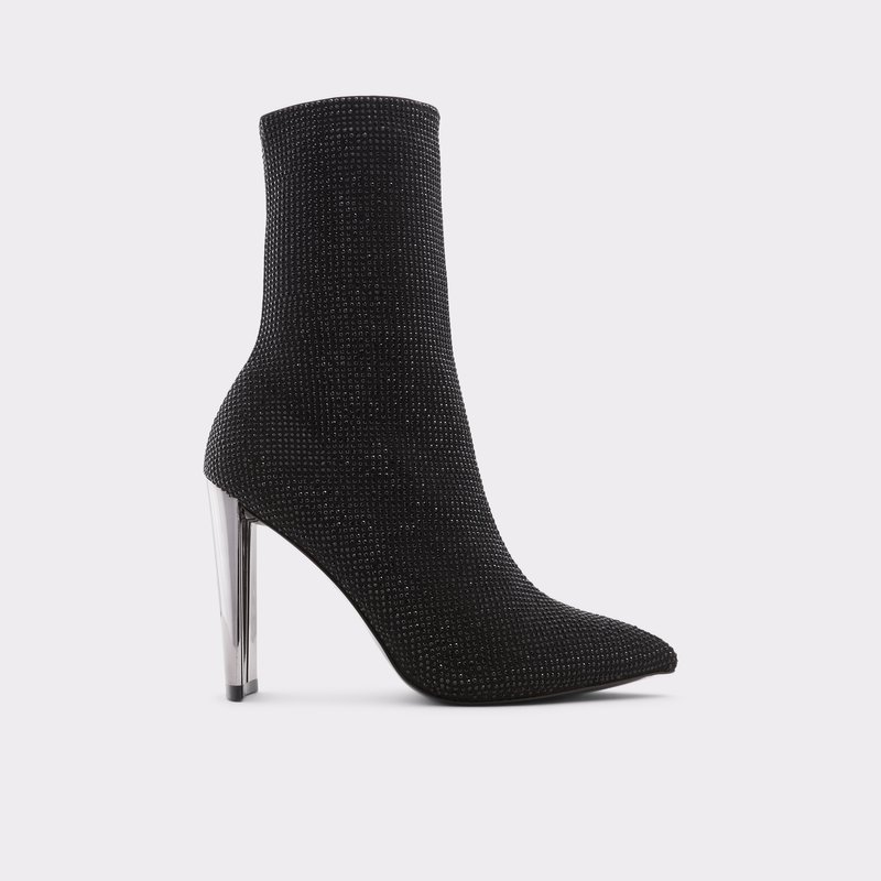 Women\'s Aldo Deludith Sock Boots Black | 5076-CAOYR