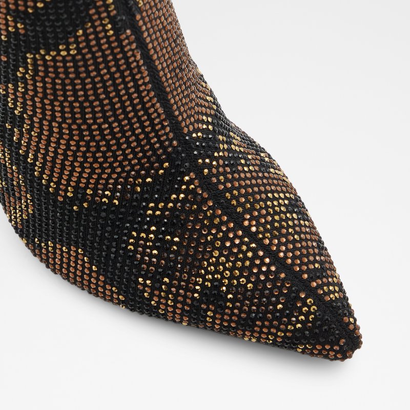 Women's Aldo Deludith Sock Boots Brown | 0594-DHPXG