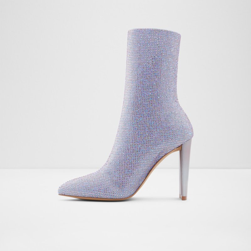 Women's Aldo Deludith Sock Boots Purple | 1238-FNVBO