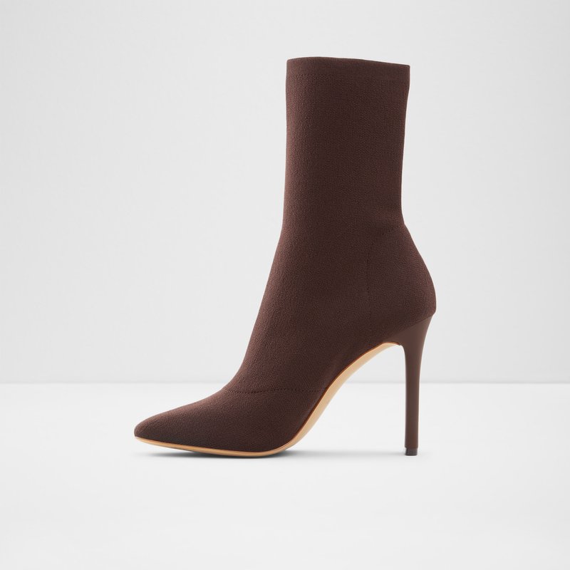 Women's Aldo Delylah Sock Boots Brown | 7153-RSBGX