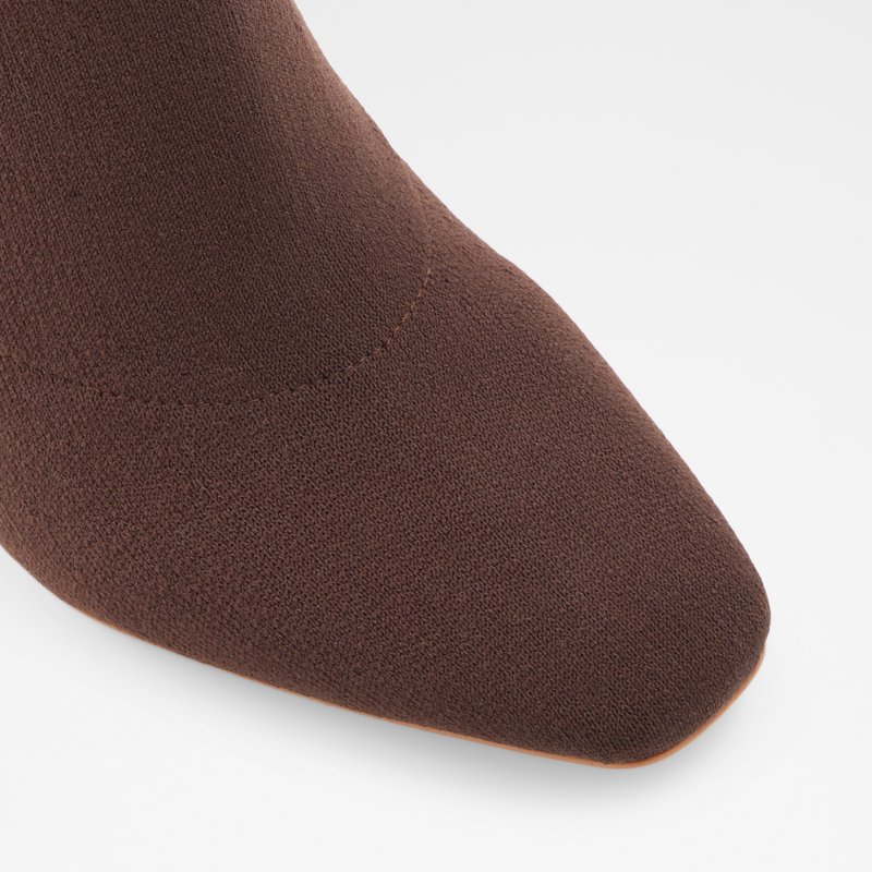 Women's Aldo Delylah Sock Boots Brown | 7153-RSBGX