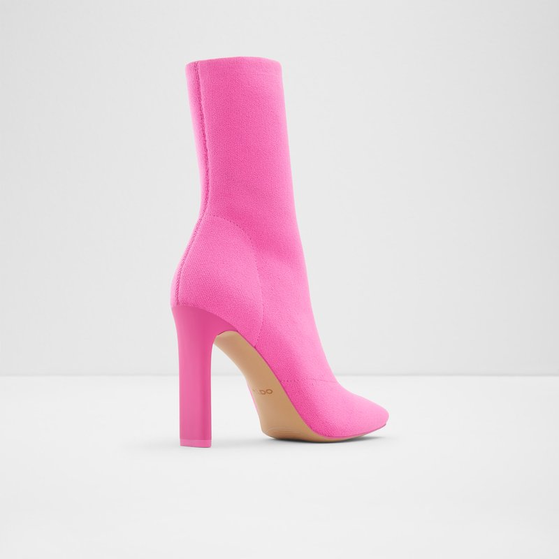 Women's Aldo Delylah Sock Boots Fuchsia | 0614-NGUHC